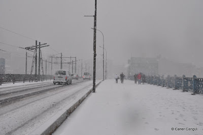 Kar Zamanı Galata Köprüsü, Ocak 2010