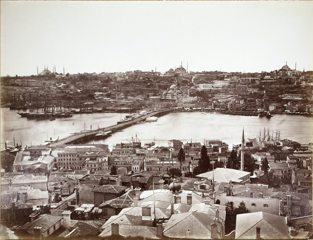 2. Galata Köprüsü  Felix Bonfils fotoğrafı, 1870